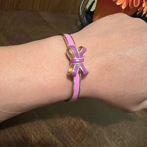Vera Bradley Bow Bracelet Purple and  gold